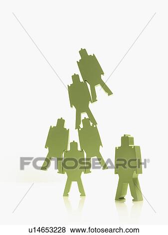 Green paper people View Large Photo Image Stock Photo - Green paper people. Fotosearch