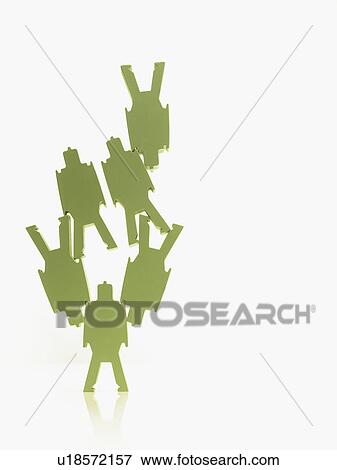 Green paper people View Large Photo Image Stock Photo - Green paper people. Fotosearch