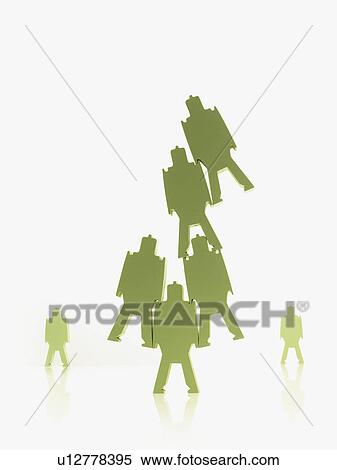 Green paper people View Large Photo Image Stock Photography - Green paper people. Fotosearch