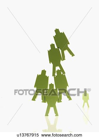 Green paper people View Large Photo Image Stock Photography - Green paper people. Fotosearch