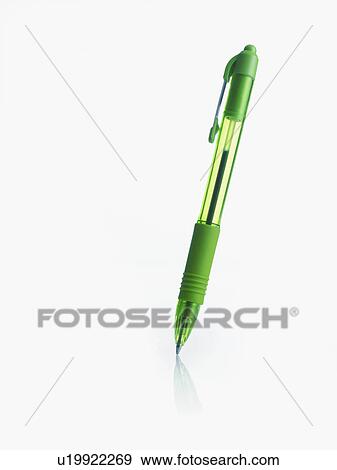 Stock Photo - Green pen. Fotosearch