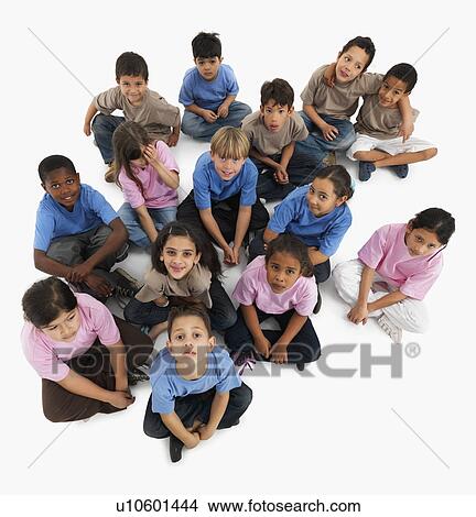 Picture - Group of children. Fotosearch