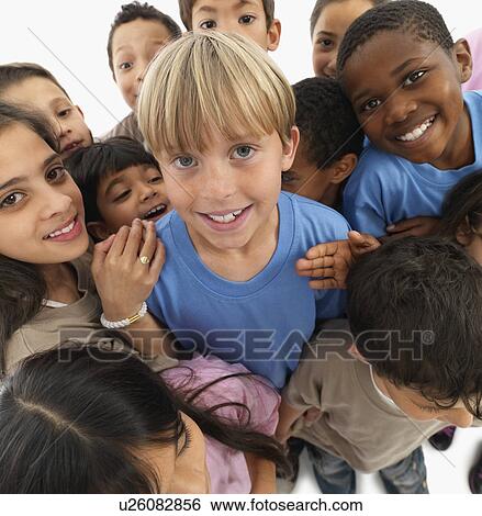 Stock Photograph - Group of children. Fotosearch
