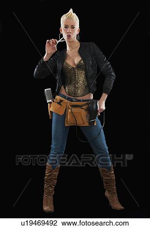 Stock Image - Hair stylist. Fotosearch