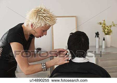 Stock Photography - Hair stylist. Fotosearch