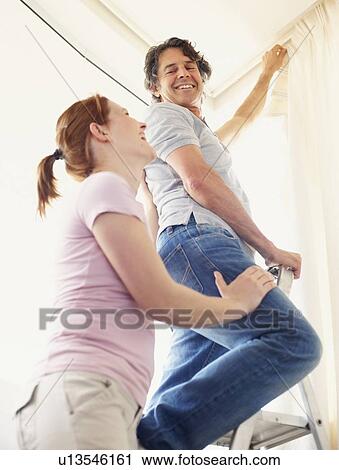 Hanging curtains View Large Photo Image Stock Image - Hanging curtains. Fotosearch