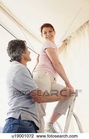 Hanging curtains View Large Photo Image Stock Image - Hanging curtains. Fotosearch