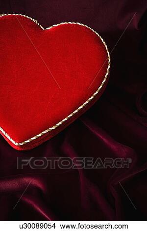 Picture - Heart shaped box of chocolates. Fotosearch