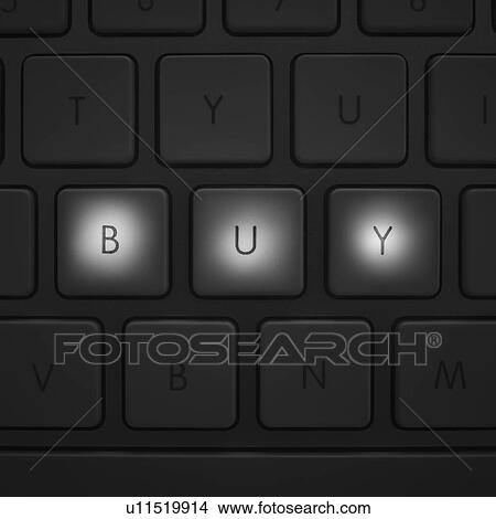 Picture - Keys on keyboard. Fotosearch