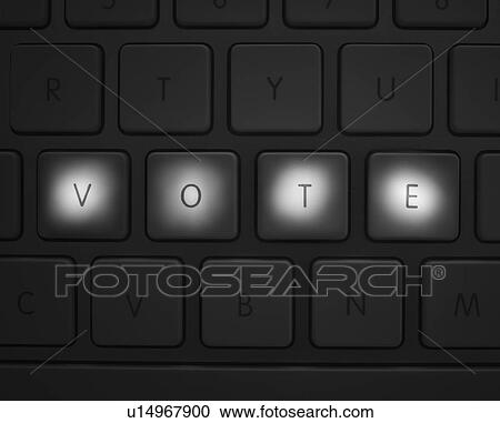Stock Image - Keys on keyboard. Fotosearch