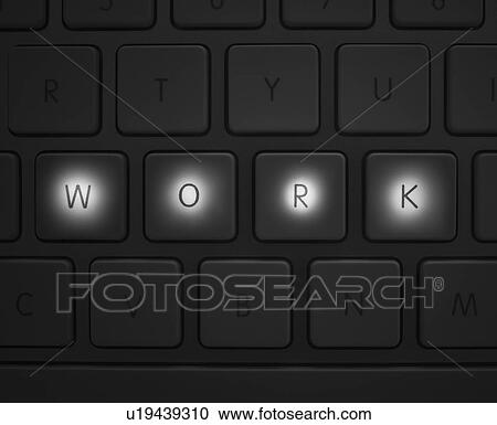 Stock Image - Keys on keyboard. Fotosearch
