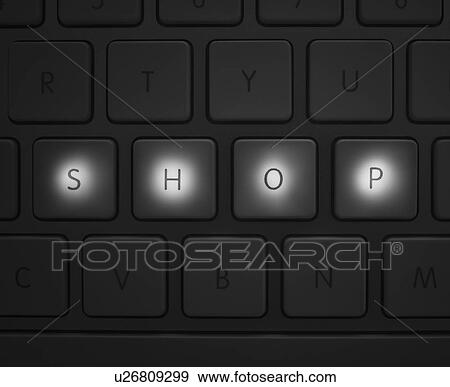 Keys on keyboard View Large Photo Image Stock Photo - Keys on keyboard. Fotosearch
