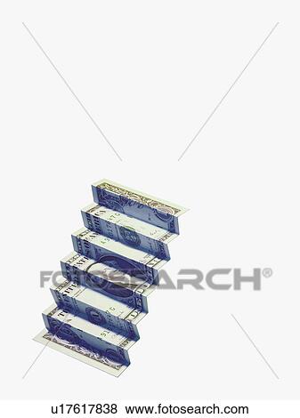Money folded into shape of steps View Large Photo Image Stock Photo - Money folded into shape of steps. Fotosearch