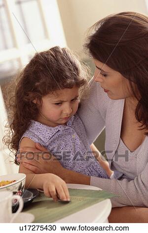 Mother talking to daughter View Large Photo Image Stock Image - Mother talking to daughter. Fotosearch