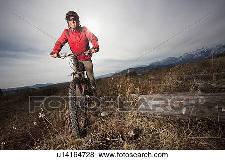 Mountain biker View Large Photo Image Stock Photo - Mountain biker. Fotosearch