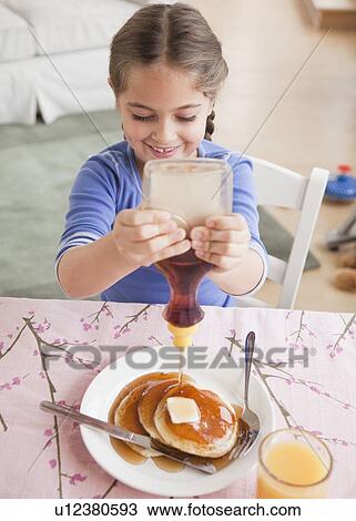 Pancakes and syrup View Large Photo Image Stock Image - Pancakes and syrup. Fotosearch