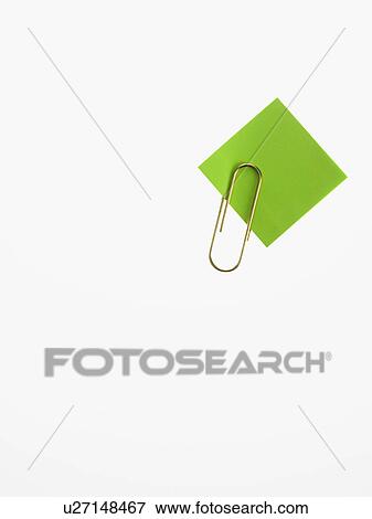 Paper clip and green paper View Large Photo Image Stock Photo - Paper clip and green paper. Fotosearch