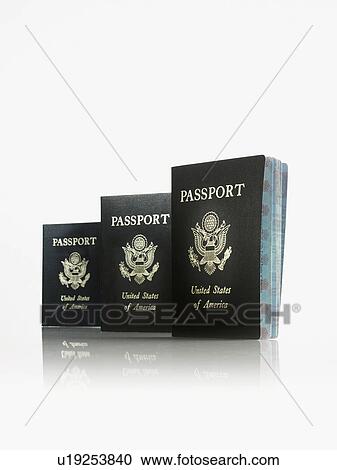 Stock Image - Passports. Fotosearch