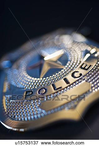 Stock Photo - Police badge. Fotosearch