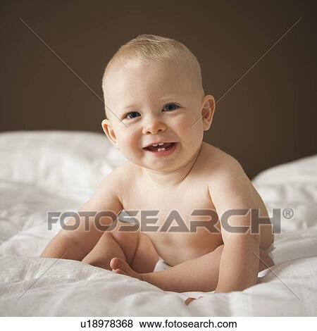 Stock Photo - Portrait of a baby. Fotosearch