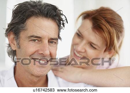 Stock Image - Portrait of a couple. Fotosearch