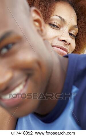 Stock Image - Portrait of a couple. Fotosearch