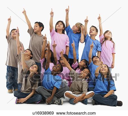 Portrait of a group of children View Large Photo Image Stock Photo - Portrait of a group of children. Fotosearch