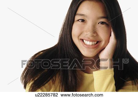 Stock Image - Portrait of a woman. Fotosearch