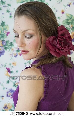 Portrait of a woman View Large Photo Image Stock Image - Portrait of a woman. Fotosearch