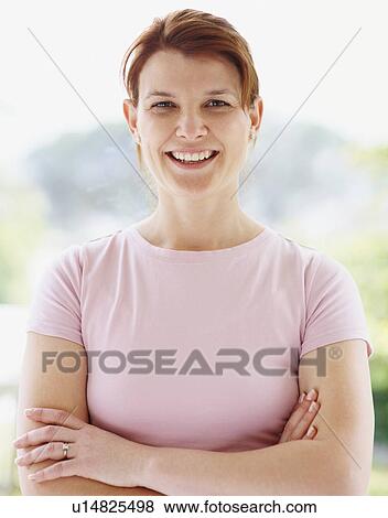 Stock Photo - Portrait of a woman. Fotosearch