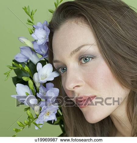 Stock Photo - Portrait of a woman. Fotosearch