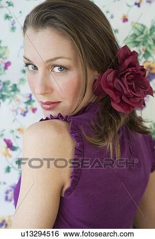 Stock Photograph - Portrait of a woman. Fotosearch