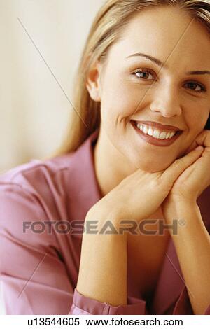 Stock Photography - Portrait of a woman. Fotosearch