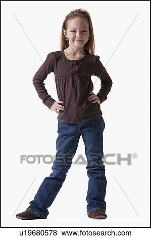 Portrait of a young girl View Large Photo Image Stock Photo - Portrait of a young girl. Fotosearch