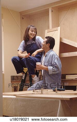 Stock Image - Remodeling the kitchen. Fotosearch