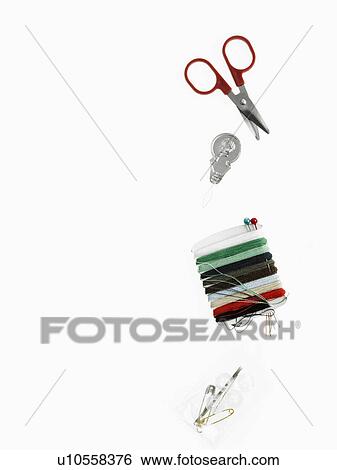 Stock Photograph - Sewing supplies. Fotosearch