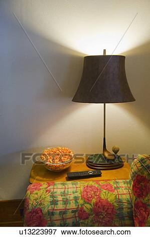 Stock Photo - Side table in living room. Fotosearch
