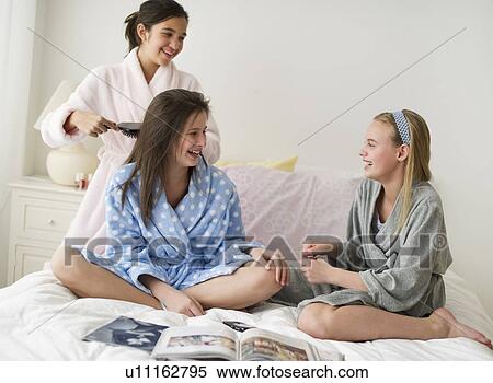 Stock Photography - Slumber party. Fotosearch