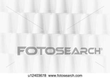 Stock Photo - Stack of foam cups. Fotosearch
