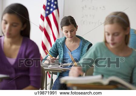 Students in classroom View Large Photo Image Stock Image - Students in classroom. Fotosearch