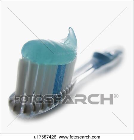 Stock Photograph - Toothbrush and toothpaste. Fotosearch