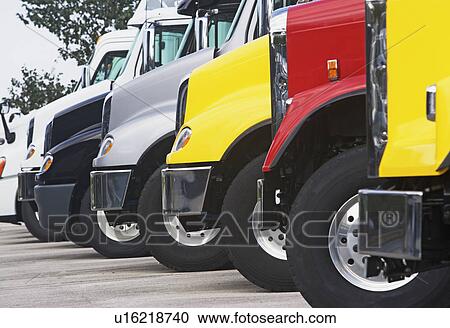 Stock Image - Truck cabs. Fotosearch