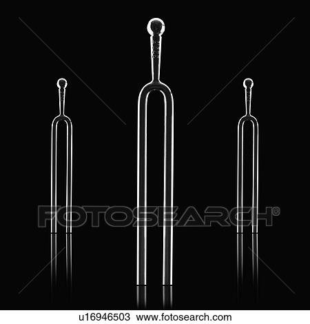 Stock Image - Tuning fork. Fotosearch