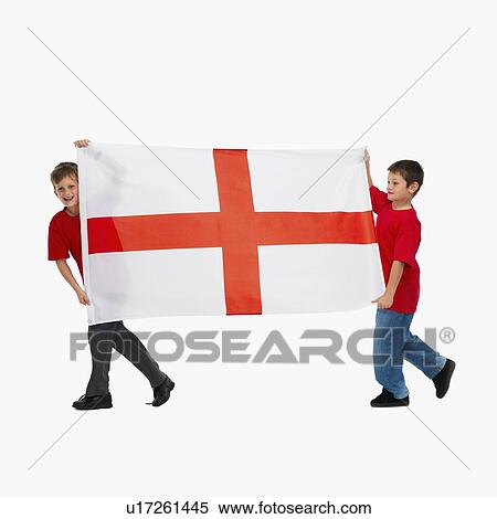 Two boys carrying flag View Large Photo Image Stock Photography - Two boys carrying flag. Fotosearch