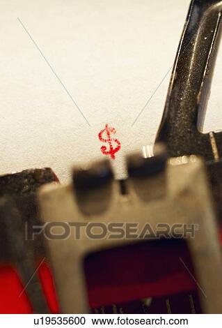 Typing a dollar sign View Large Photo Image Stock Image - Typing a dollar sign. Fotosearch