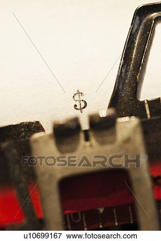 Typing a dollar sign View Large Photo Image Stock Photo - Typing a dollar sign. Fotosearch