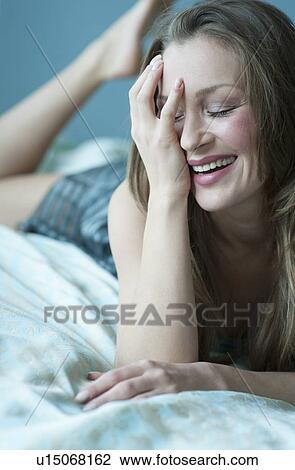 Woman laughing View Large Photo Image Stock Image - Woman laughing. Fotosearch