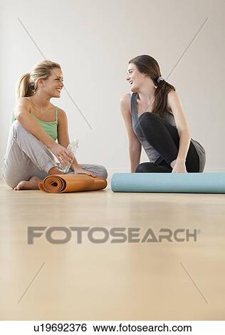 Yoga class View Large Photo Image Stock Photograph - Yoga class. Fotosearch