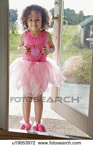 Young girl dressed as a ballerina View Large Photo Image Stock Image - Young girl dressed as a ballerina. Fotosearch