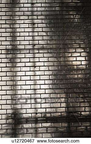 Brick wall of Chicago Crown Fountain View Large Photo Image Stock Photo - Brick wall of Chicago Crown Fountain. Fotosearch